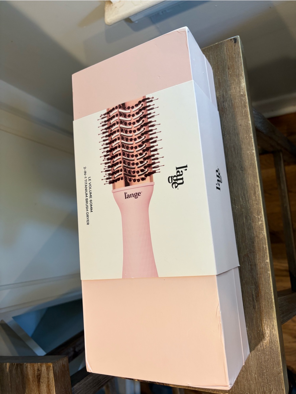 L’ange Le Volume 2-in-1 Titanium Blow Dryer Brush 60mm New